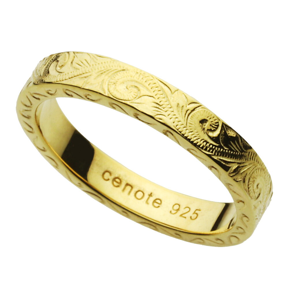 【セノーテ】 cenote-z-r0489 ハワイアンジュエリー ゴールドカラー リング シルバ...