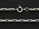 コブラ 幅2.5mm シルバーアクセサリー メンズ シルバーチェーン シルバーネックレス シルバー925 送料無料 40cm 45cm 50cm 55cm 60cm