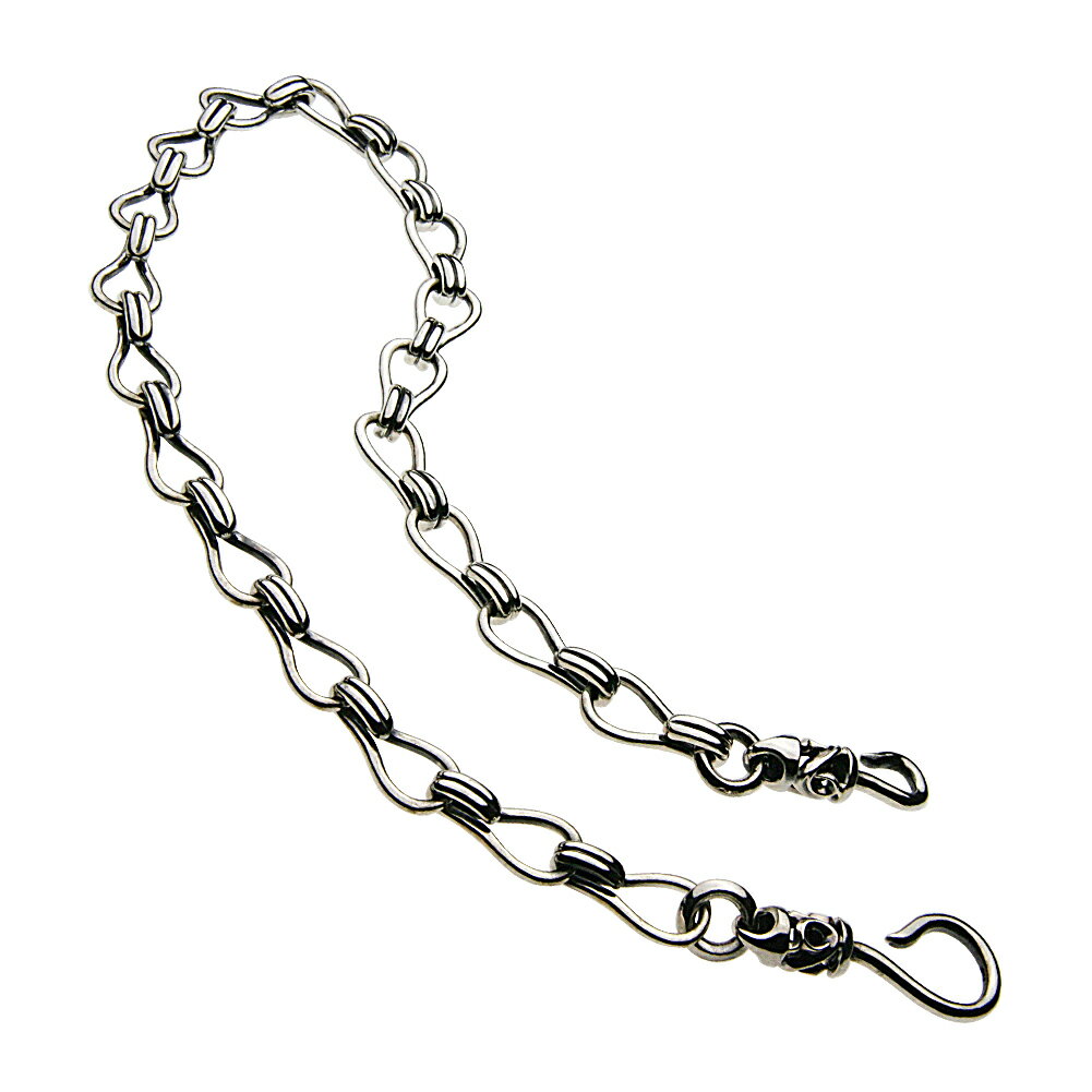 セール価格！【FIGMART】シルバー925 ウォレットチェーン メンズ【s0113】シンプル ライトウエイト 回転式 silver925 キーホルダー キーチェーン 送料無料