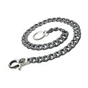 【FIGMART】シルバー925 ウォレットチェーン メンズ【s0126】百合の紋章 ヘビー 重量感 silver925 キーホルダー キーチェーン 送料無料