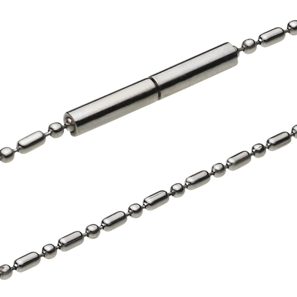 【FIGMART】ステンレス チェーン メンズ【c0525】幅1.5mm ボール 俵型チェーン ネックレス 細め 送料無料