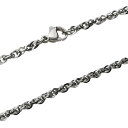 ポイント10倍【FIGMART】ステンレス チェーン メンズ【c0527】幅2.9mm ルーズロープチェーン ネックレス 送料無料