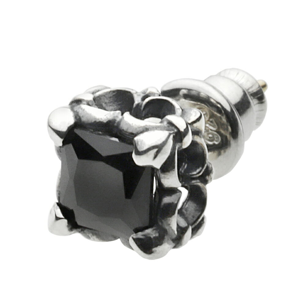 【FIGMART】シルバー925 ピアス メンズ【fe0151】18金ポスト 百合の紋章 フルールドリス ジルコニア silver925 スタッドピアス 片耳 ...