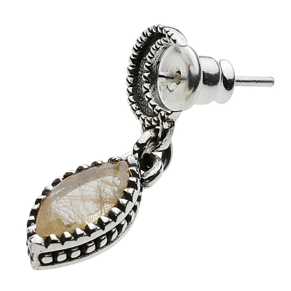 シルバー925ピアスメンズ三日月ぶ...