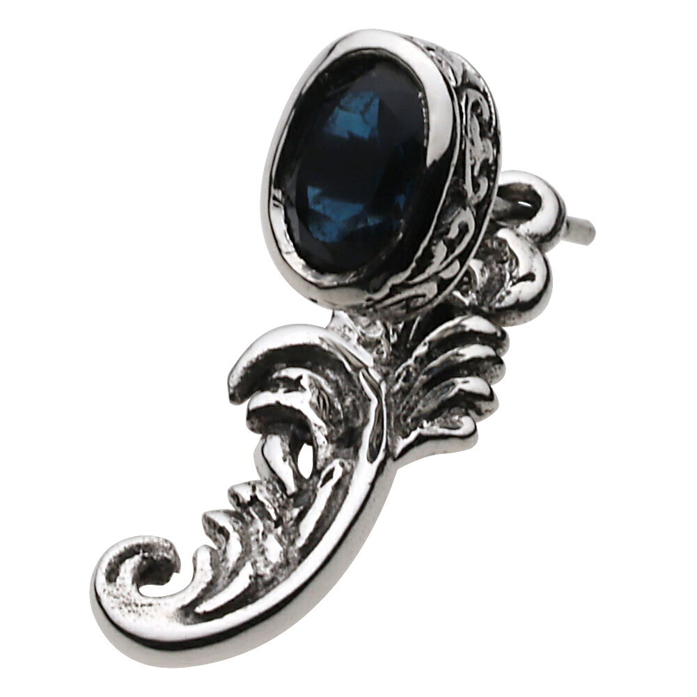 樂天商城 - 【FIGMART】 FIG-z-fe0200 オリエンタル アラベスク ピアス ロンドンブルートパース シルバー925 シルバーアクセ つけっぱなし スタッド ドロップ アラベスク 唐草 彫金 いぶし アンティーク ゴシック クラシック ロック アメカジ ストリート ヴィンテージ お守り 誕生日