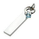 P10倍【FIGMART】シルバー925 ペンダント メンズ【fp0130】シンプル プレート ベビーリング トパーズ silver925 ネックレス ペンダン...