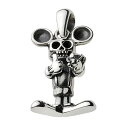 【FIGMART】シルバー925 ペンダント メンズ【fp0268】スカル ドクロ マウス ねずみ silver925 ネックレス ペンダントトップ 送料無料