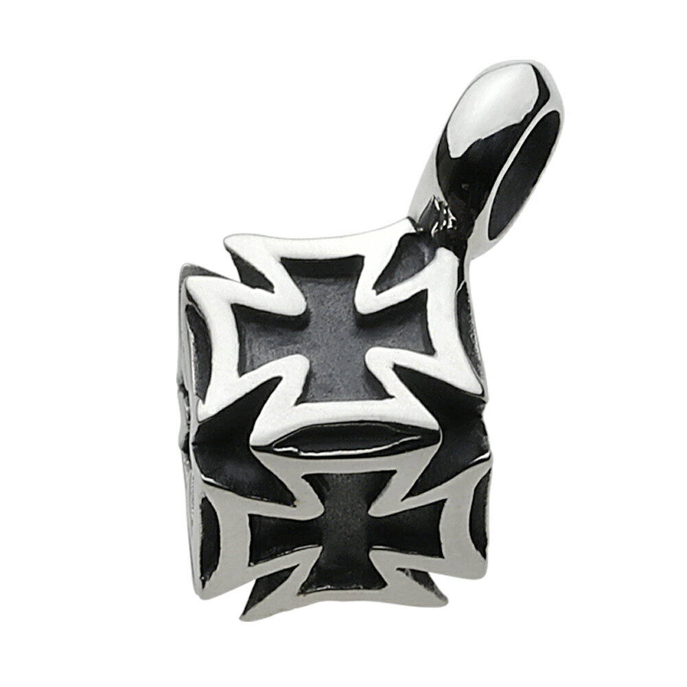 【FIGMART】シルバー925 ペンダント メンズ【z-fp0290】アイアンクロス クロス 十字架 サイコロ silver925 ネックレス ペンダントトッ...