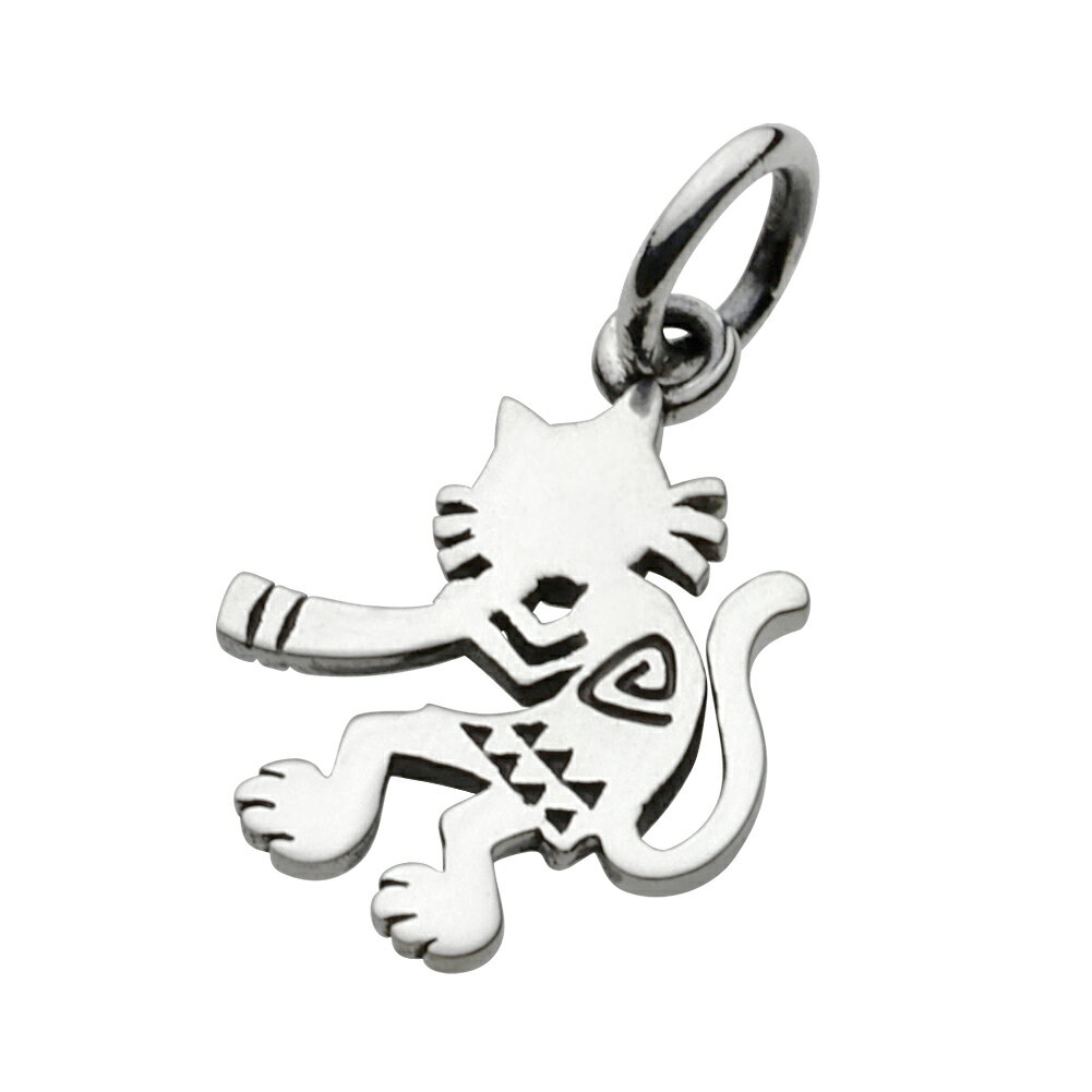 【FIGMART】シルバー925 ペンダント メンズ【z-fp0521】ココペリ ホピ族 猫 ねこ silver925 ネックレス ペンダントトップ 送料無料