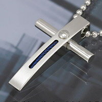【FIGMART】ステンレス ペンダント メンズ【fp6006】クロス 十字架 メカニック ステンレススチール ネ..