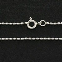 【FIGMART】シルバー925 チェーン メンズ【fc0102】幅1mm オーバルチェーン ネックレス 細め 送料無料