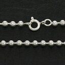 ポイント10倍【FIGMART】シルバー925 チェーン メンズ【fc0116】幅3mm ボールチェーン ネックレス 送料無料