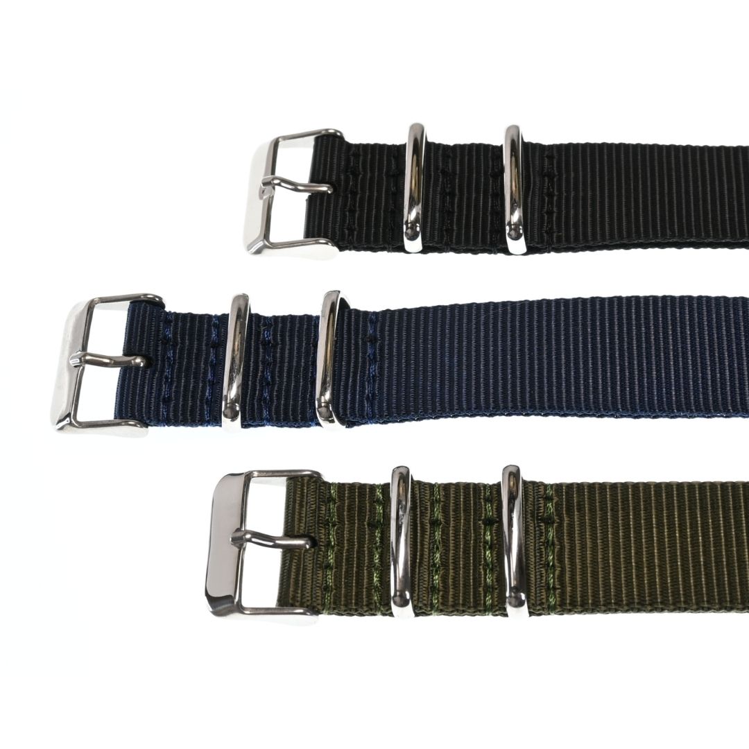 MIMOSA(ミモザ) 時計バンド IT型押ワニ 19mm ブラック (美錠:銀) CIT-A19