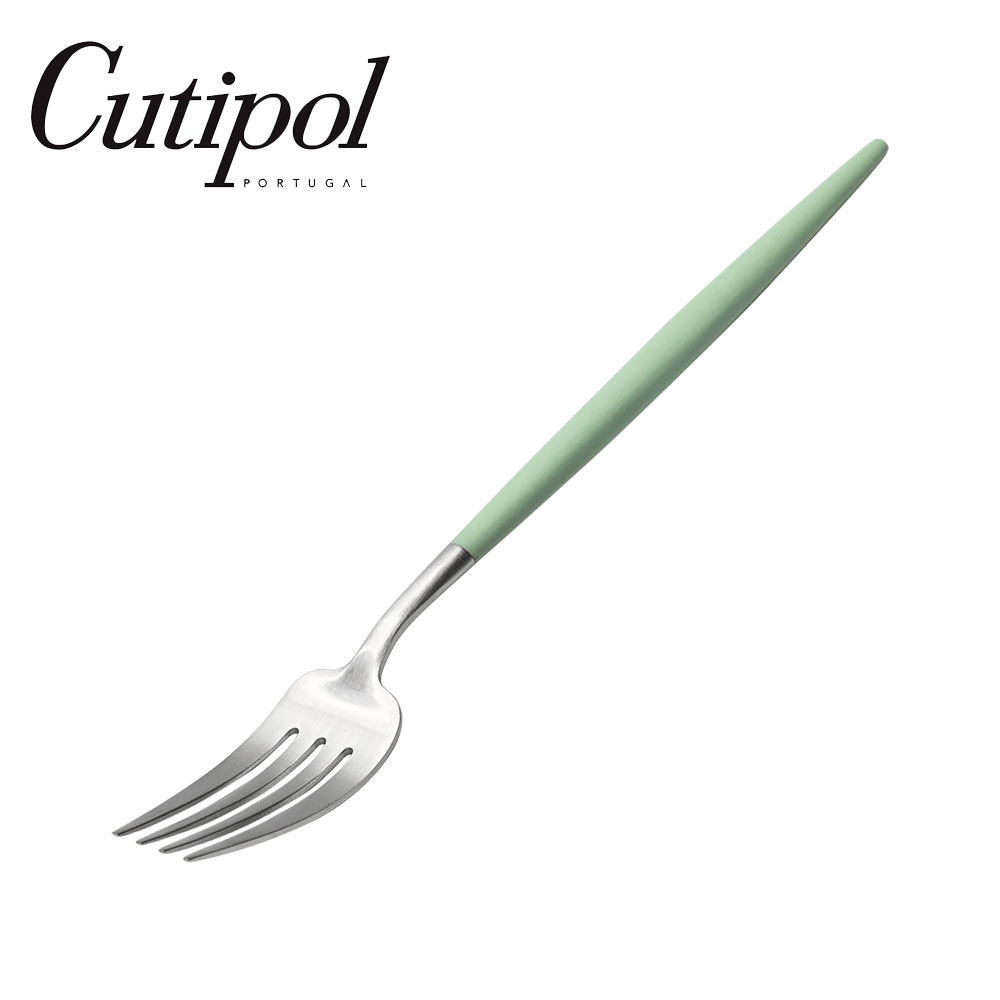 Cutipol クチポール GOA ディナーフォーク セラドン/シルバー テーブルフォーク 単品Table Dinner Fork..