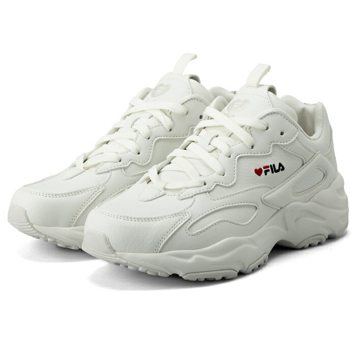 FILA フィラ RAY TRACER HEART レイトレイサー ハート WHITE/RED/BLACK ホワイト/レッド/ブラック スニーカー シューズ レディース ユニセックス UFW23041125 靴 白 赤