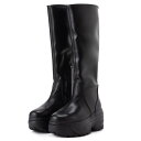 【 SALE アウトレット 】《交換不可・返品不可》FILA フィラ ブーツ Disruptor Wedge Long Boots ディスラプター ウェッジ ロングブーツ BLACK ブラック シューズ レディース ユニセックスWFW22123001 黒