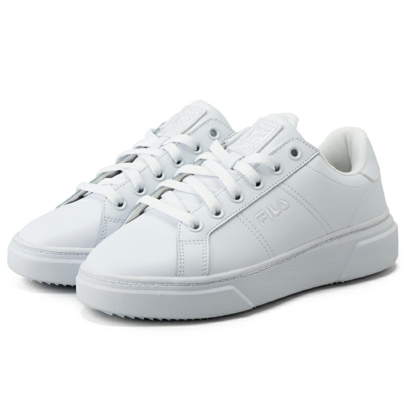 FILA フィラ スニーカー シューズ レディース メンズ ユニセックス COURT PLUMPY LITE コートプランピーライト WHITE ホワイト UFW23046100 ローカット 厚底 おしゃれ シンプル カジュアル 靴 白