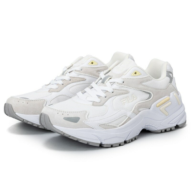 FILA フィラ CATAPULT カタパルト WHITE/SNOW WHITE/RUTABAGA ホワイト/グレー WSS24033177 スニーカー シューズ レディース メンズ ユニセックス 靴 白 灰 厚底