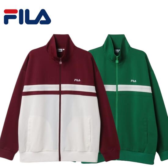 フィラ ジャージ メンズ 【Aぇ! group着用商品】FILAショップ限定 FILA フィラ Jersey Track Jacket FM6685 WINE GREEN ワイン グリーン トラックジャケット ジャージ メンズ レディース ユニセックス 赤 緑