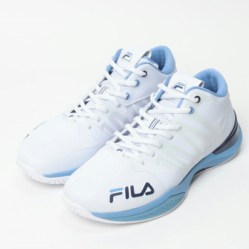 【メーカー取り寄せ】MSS23025147 SPAGHETTI C2 S(スパゲティ C2 S) WHITE/LITTLE BOY BLUE/NAVY 【FILA フィラ メンズ レディース バスケット】