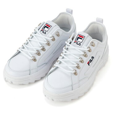 在庫限り【outlet / 処分特価品】F51830125ディスラプター コート ホワイト / F ネイビー / F レッド【MENS メンズ スニーカー FILA フィラ 厚底】