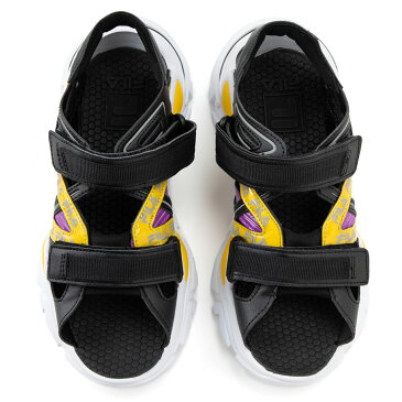 在庫限り【outlet / 処分特価品】5SM01536028 ELECTROVE SANDALエレクトローブ サンダル BLACK/PURPLE CACTUS FLOWER/MANDARIN RED【レディース サンダル 厚底 FILA フィラ】