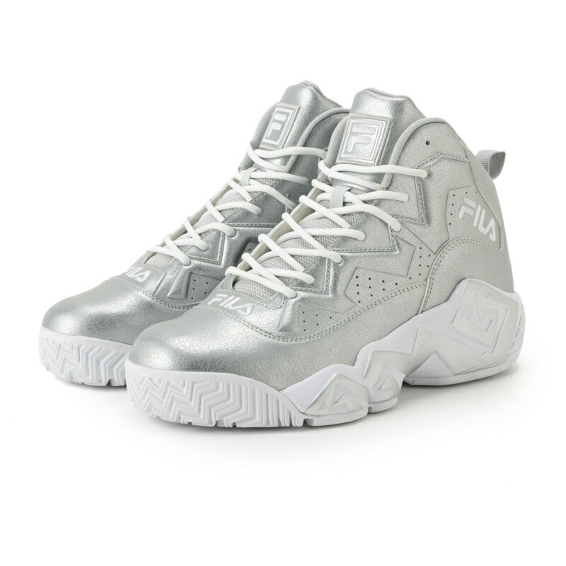 【outlet / 処分特価品】1BM02147063 MB BRUSHED METAL Metallic Silver/Metallic Silver/White【FILA フィラ バスケ バッシュ カジュアル ストリート 復刻 バスケット】