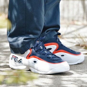 在庫限り【outlet / 処分特価品】F04780422 GRANT HILL 3(グラントヒル3) Fネイビー/ホワイト/Fレッド【ユニセックス スニーカー FILA フィラ】