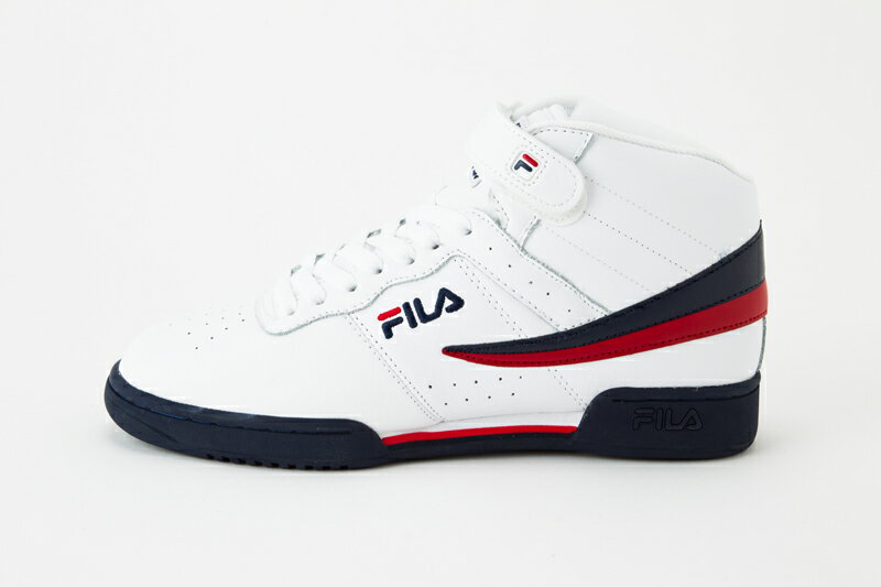 FILA(フィラ) MENS F-13V LEA/SYN FHE146 [WHITE/FNVY/FRED][バスケ][バッシュ][カジュアル][ストリート][復刻]