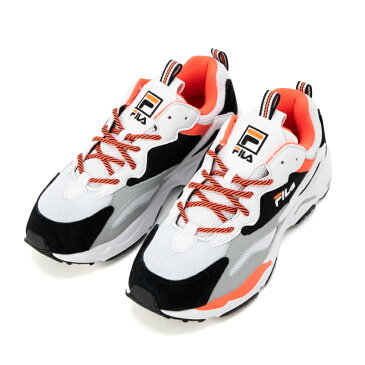 【outlet / 処分特価品】F51050114 FILA RAY TRACER フィラ レイトレイサー ウィメンズ ホワイト/ブラック/ホットピンク
