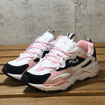 F51050119 FILA RAY TRACER フィラ レイトレイサー ウィメンズ ホワイト/ブラック/ライトピンク