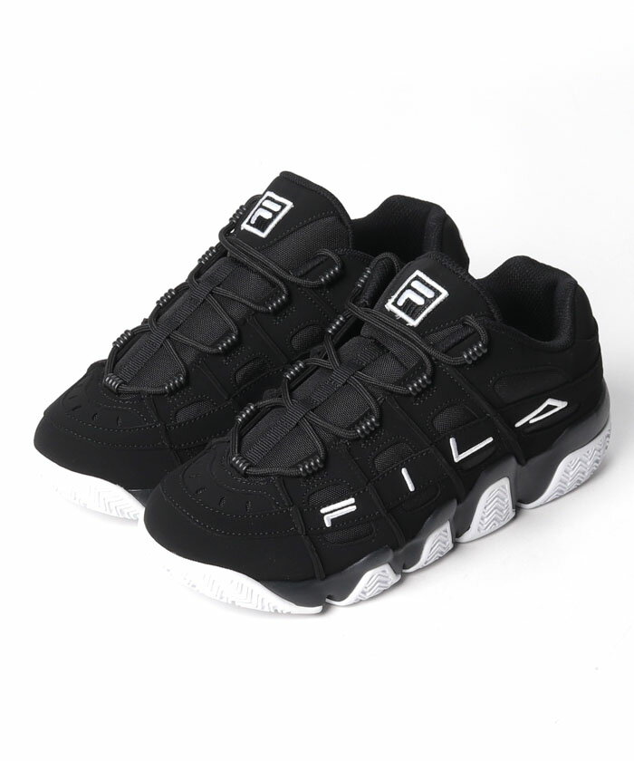 FILA BARRICADE XT97 BLACK BEFIRST JUNON 着用 フィラ バリケード メンズ レディース ユニセックス ストリート ブラック バッシュ バスケ USS23005 厚底スニーカー