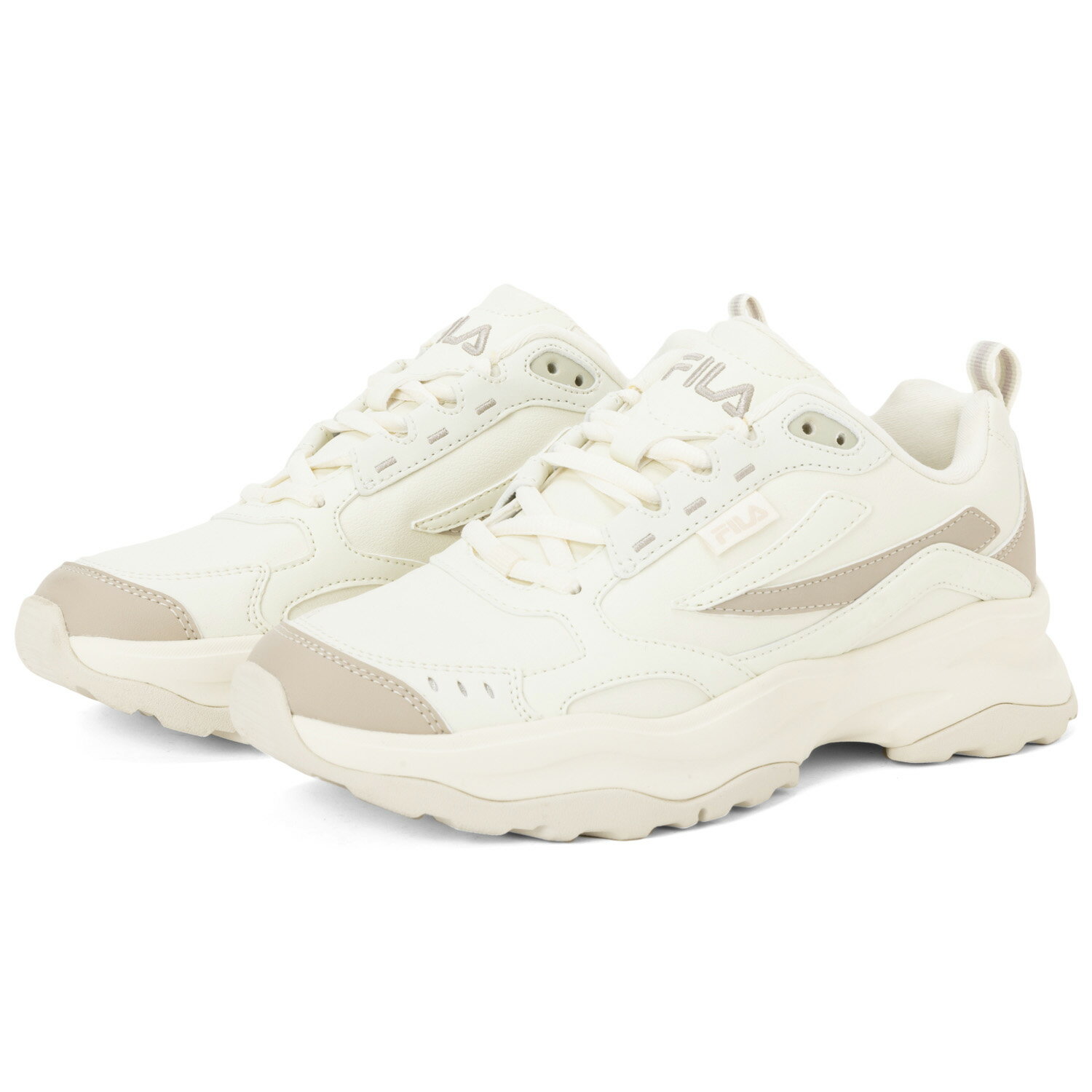 WOODBLOCK STR ウッドブロック STR FILA フィラ スニーカー 厚底スニーカー ダッドスニーカー BEIGE ベージュ 1RM02259E924