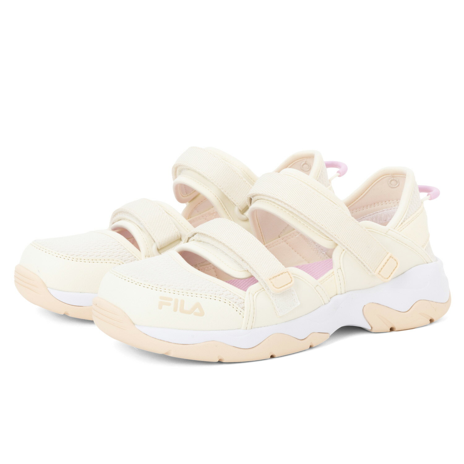 FILA Promenade Strap GARDENIA フィラ プロムナードストラップ ベージュ ピンク サンダル スニーカー 厚底軽量 レディース WSS24012155 カジュアル