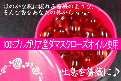 ダマスクローズ　薔薇の香りをあなたの唇から♪サプリ　薔薇/fileo[使った後はサプリケースとしてもカワイイ♪_【サプリメントケース】【ピルケース】口臭が気になったら サプリメントショップ フィレオ　楽天　マスク　在庫あり