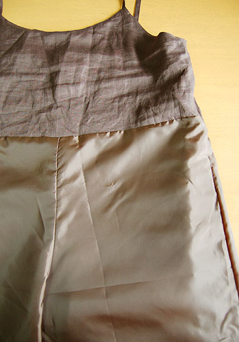 【型紙】【追加パーツ】キャミオールインワン型紙専用　裏地型紙