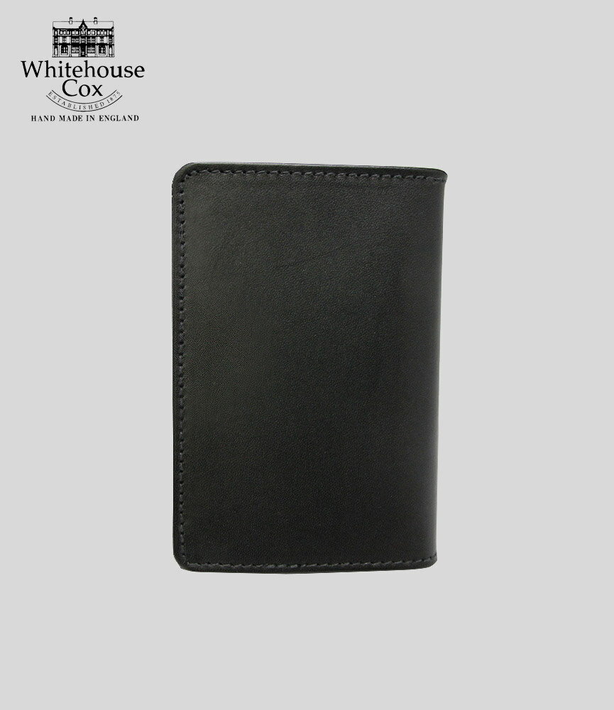 ホワイトハウスコックス 名刺入れ ダービーコレクション ブラック/タン WhitehouseCox S7412 NAME CARD CASE DERBY BLACK/TAN