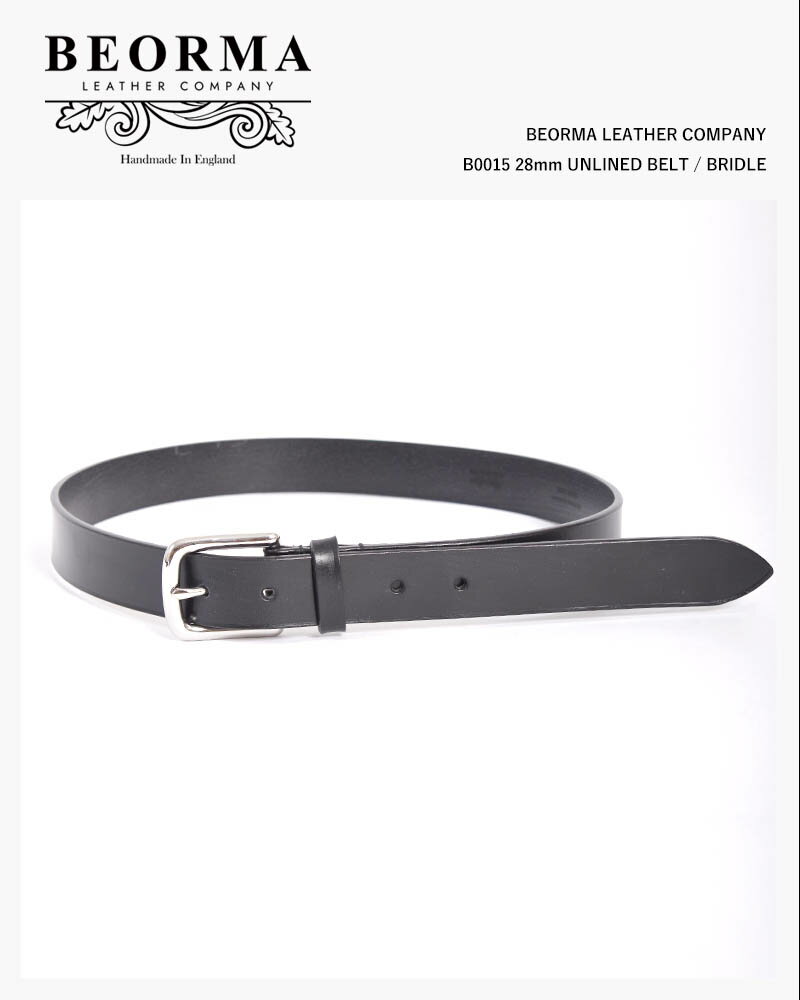 BEORMALEATHERCOMPANYB001528mmUNLINEDBELT/BRIDLE٥ޥ쥶ѥˡ饤ɥ٥