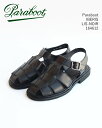 パラブーツ イベリス レディース グルカサンダル レザーサンダル ブラック / Paraboot IBERIS LIS-NOIR 164612(4)