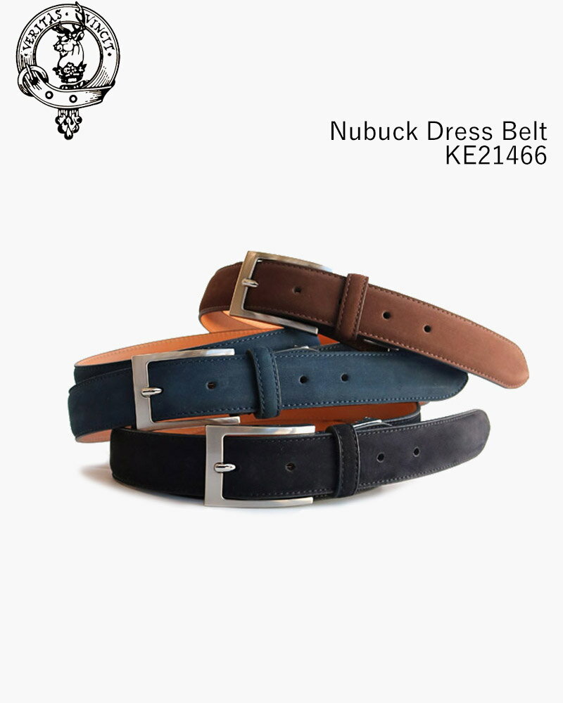 キース KIETH Nubuck Dress Belt 30mm KE21466 / キース ヌバックドレスベルト 30mm幅