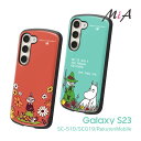 GalaxyS23 SC-51D SCG19 RakutenMobile ムーミン 耐衝撃ケース MiA ギャラクシーエス23 カバー リトルミイ スナフキン MOOMIN 選べる配送 送料無料［IN-AGS23AC4-MT］