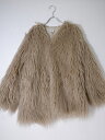 6ROKU BEAUTY&YOUTHロク FAKE FUR COAT 2フェイクファーコート【LCTA77300】【ベージュ】【S/36】【中古】【沖縄.離島以外 送料無料】【DM250128】