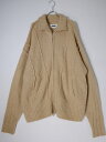 VIAVANDAヴィアヴァンダ DOUBLE ZIP WOOL KNIT CARDIGANジップ カーディガン【LKNA77000】【ベージュ】【フリー】【中古】【沖縄.離島以外 送料無料】【DM250114】