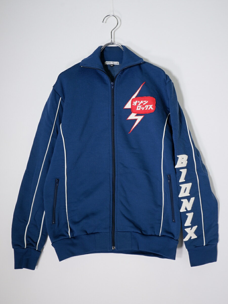 OZONE ROCKSオゾンロックス 90 039 s-00 039 s Y2K Bionix トラックジャケット ジャージ【MJKA81500】【ネイビー】【M】【中古】【沖縄.離島以外 送料無料】【DM260421】
