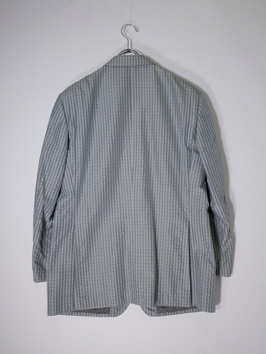 BURBERRY LONDONバーバリー ロンドン 日本製 上質シルク100％ 水牛ボタン チェックテーラードジャケット MJK filt-10065653 ブランド古着の買取販売 渋谷FILT サンプル画像2