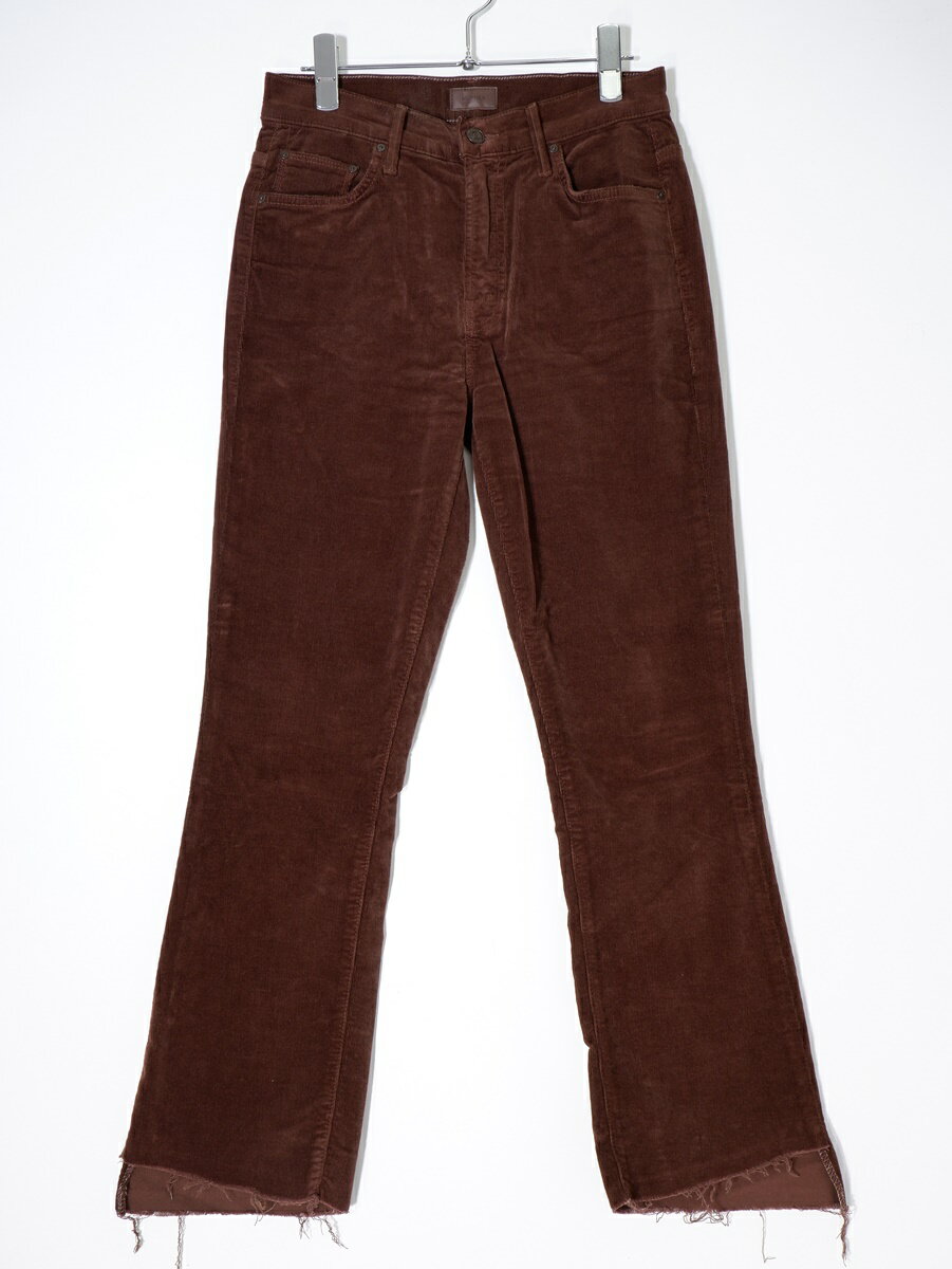 MOTHERマザー ドゥーズィエムクラス購入2020AW CORDUROY INSIDER CROPコーデュロイ インサイダークロップ パンツ【LPTA76001】【ブラウン】【25】【中古】【沖縄.離島以外 送料無料】【DM240917】