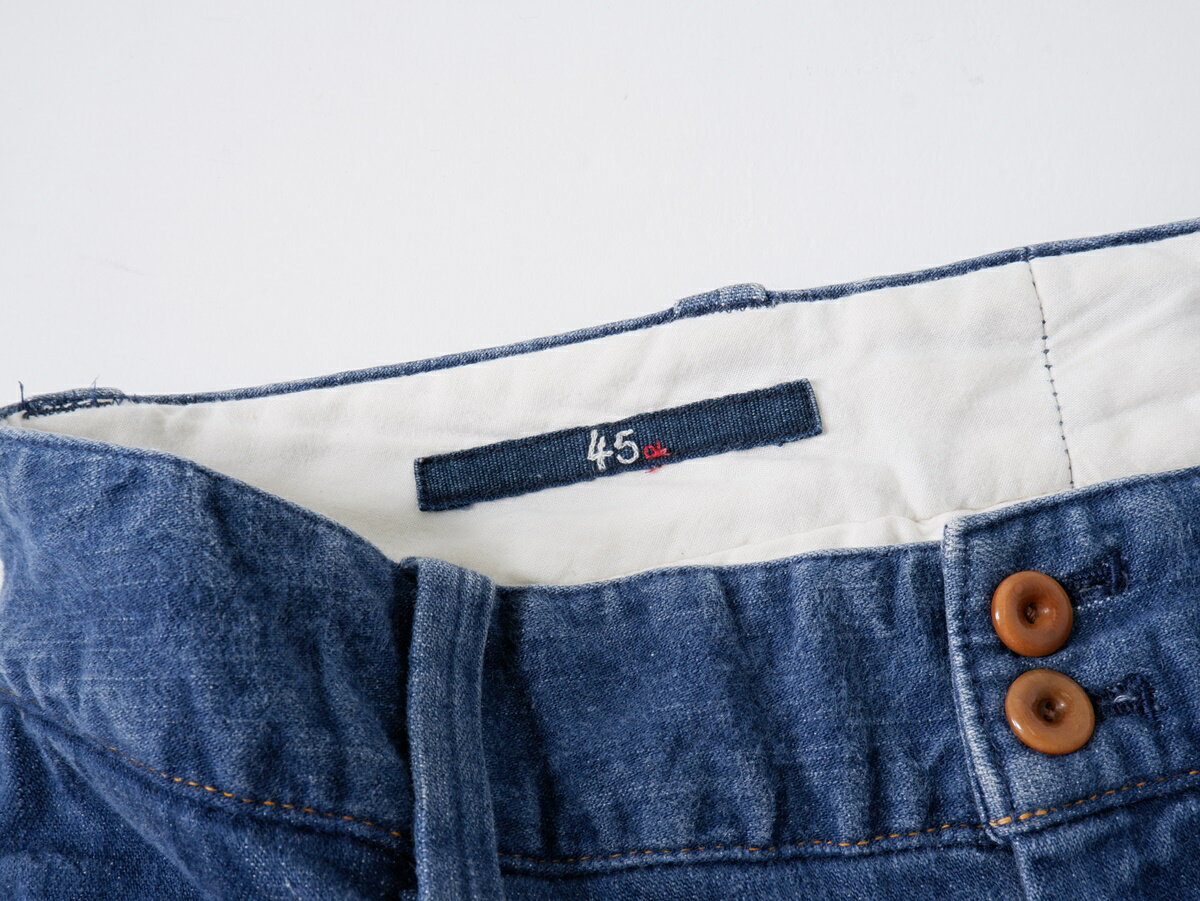 45R/フォーティファイブアール(45rpm) 麦比古ストレッチ馬比女 ジョッパーズインディゴデニムパンツ【LDNA75602】【インディゴ】【1】【中古】【沖縄.離島以外 送料無料】【DM240725】