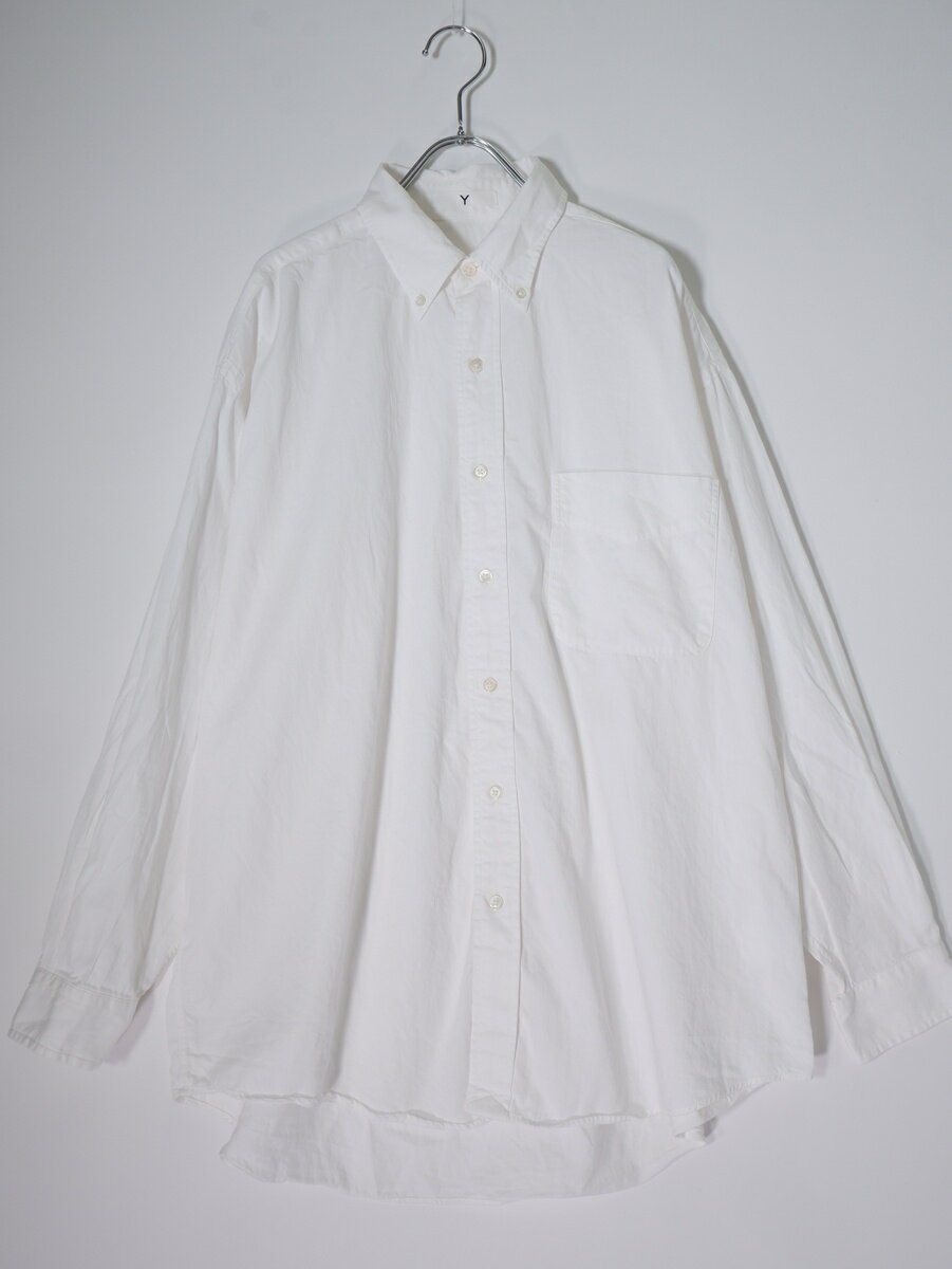 Rakuten - Yワイ ORGANIC COTTON WASHER SATIN SHIRTオーガニックコットン ウォッシャーサテンシャツ【MSHA82102】【ホワイト】【M】【中古】【沖縄.離島以外 送料無料】【DM260609】