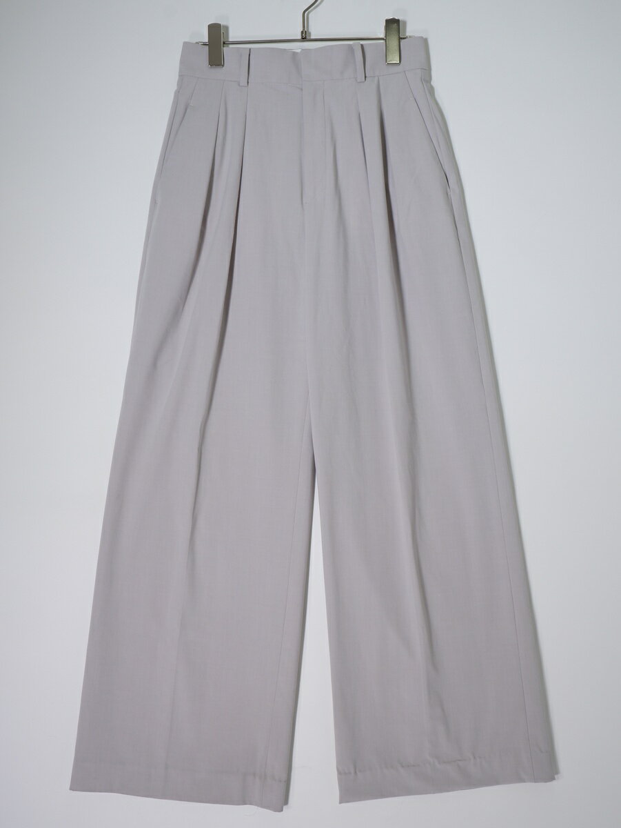 AP STUDIOエーピー ストゥディオL'Appartementアパルトモン 2023SS T/R high-waisted wide PANTハイウエスト ワイドパンツ【LPTA79603】【GRAY B】【34】【中古】【沖縄.離島以外 送料無料】【DM251125】