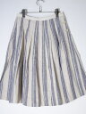 MHL. MARGARET HOWELLマーガレットハウエル APRON STRIPE SKIRTエプロンストライプスカート